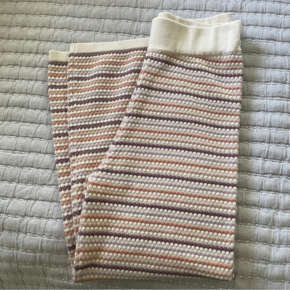 Rylee + Cru Women's Knit Wide-Leg Pant in Honeycomb Stripe NWT - Picture 4 of 5